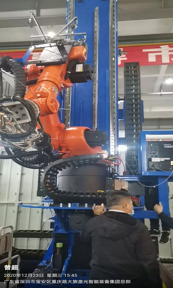 博揚工程師前往大族激光，探討亞特蘭齒條項目